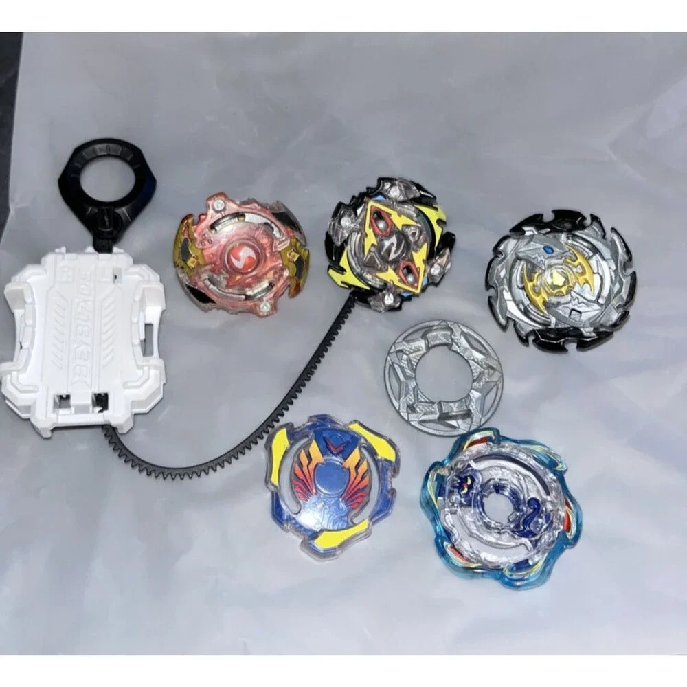 Beyblade Burst Lot Tomy Hasbro 3 Beys Zillion Zeus Forneus Spryzen w/ Launcher